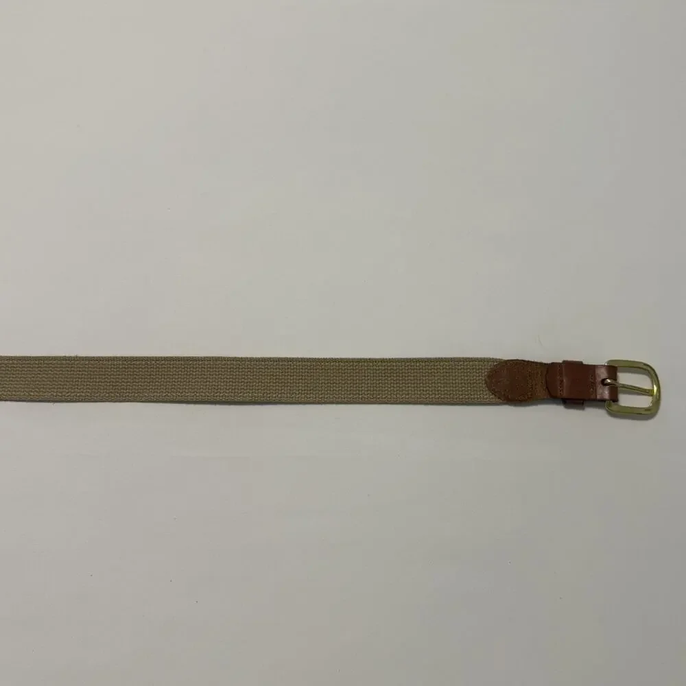 Men’s Golf Belt Size 40 Leather Man LTD Brass Buckle Pointer Dogs NY Made In USA